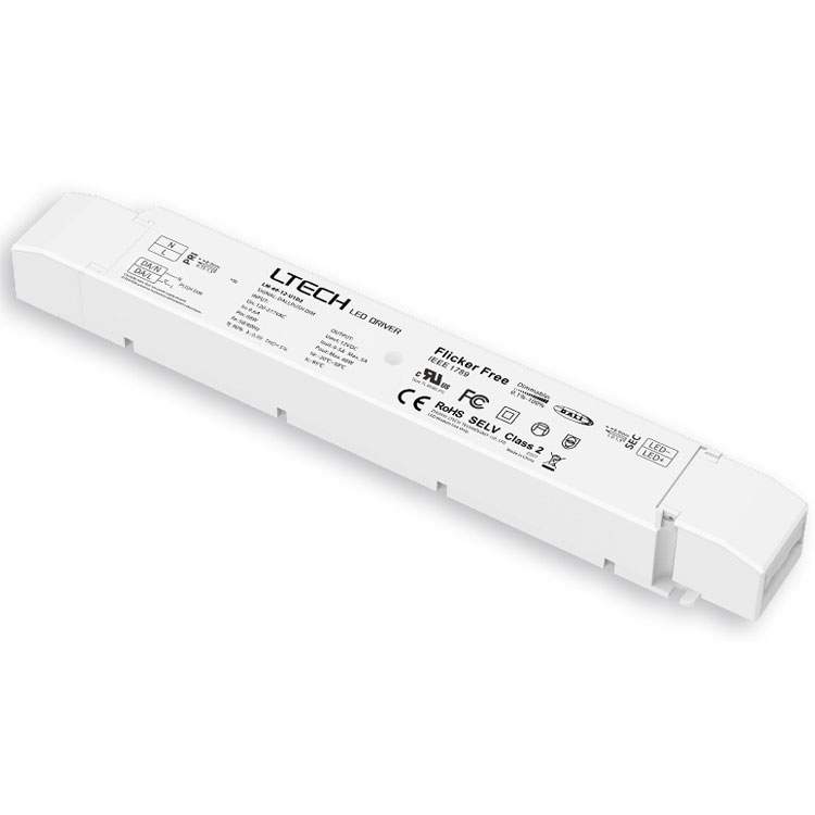 Ltech LM-60-12-U2D2 UL-Certified 60W 12VDC DALI-2 LED Driver